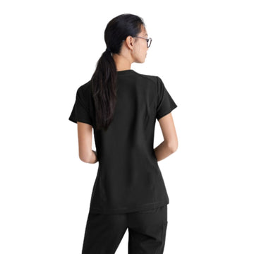 Blouse medicale Sway noir de dos