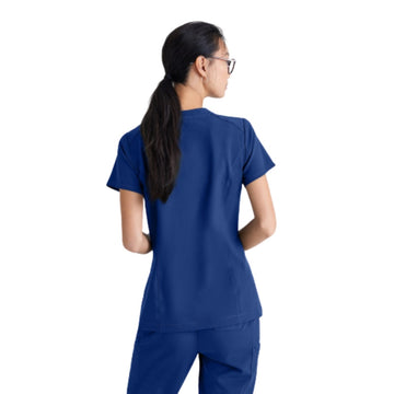 Blouse medicale Sway marine de dos