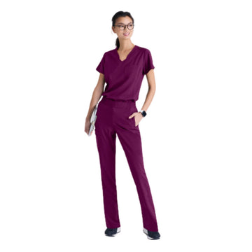 Blouse medicale Sway bordeaux avant
