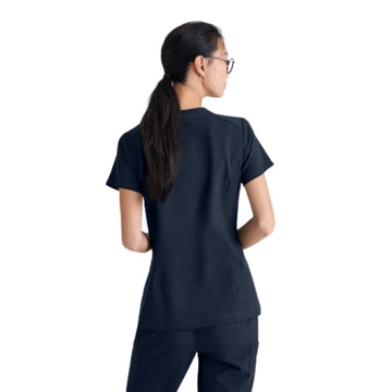 Blouse medicale Sway gris de dos