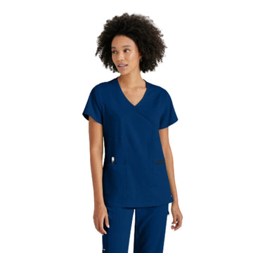 Blouse Médicale Marine Kim Top Femme avant