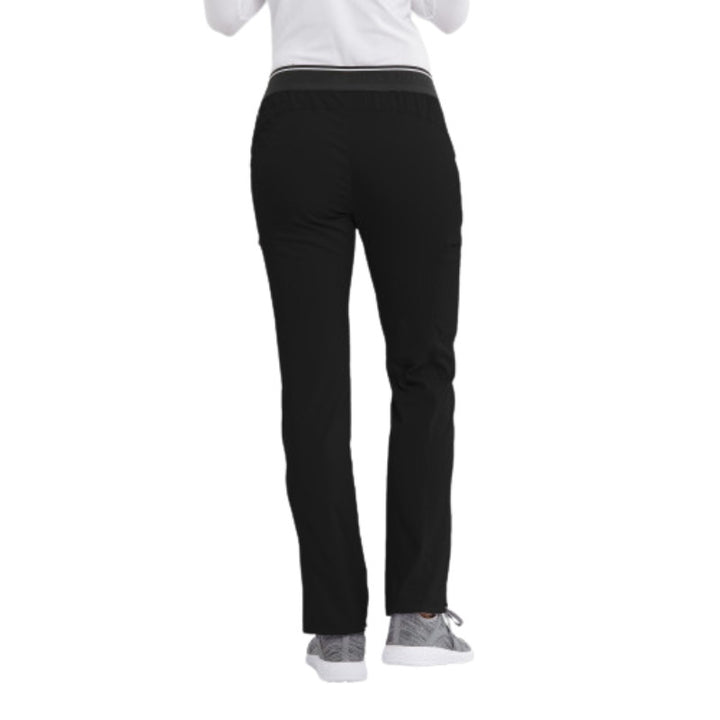 Pantalon Medical Femme Stretch Noir de dos