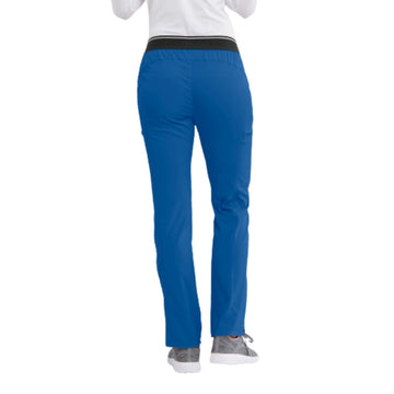 Pantalon Medical Femme Stretch Royal de dos