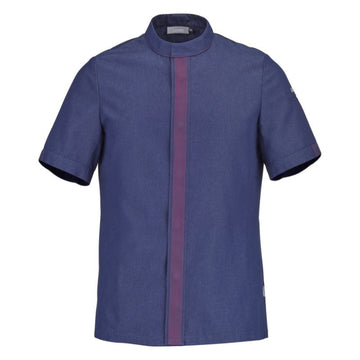 Veste de cuisine bleu marine  Manches courtes - LAFONT