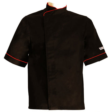 veste de cuisine grande taille lisere rouge