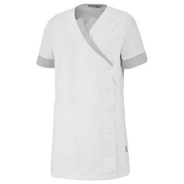 Tunique Medicale Femme Courte Blanche Halta - LAFONT-SANTE