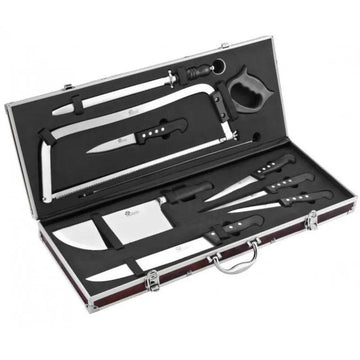 Mallette de boucher 4 outils + 5 couteaux Pradel