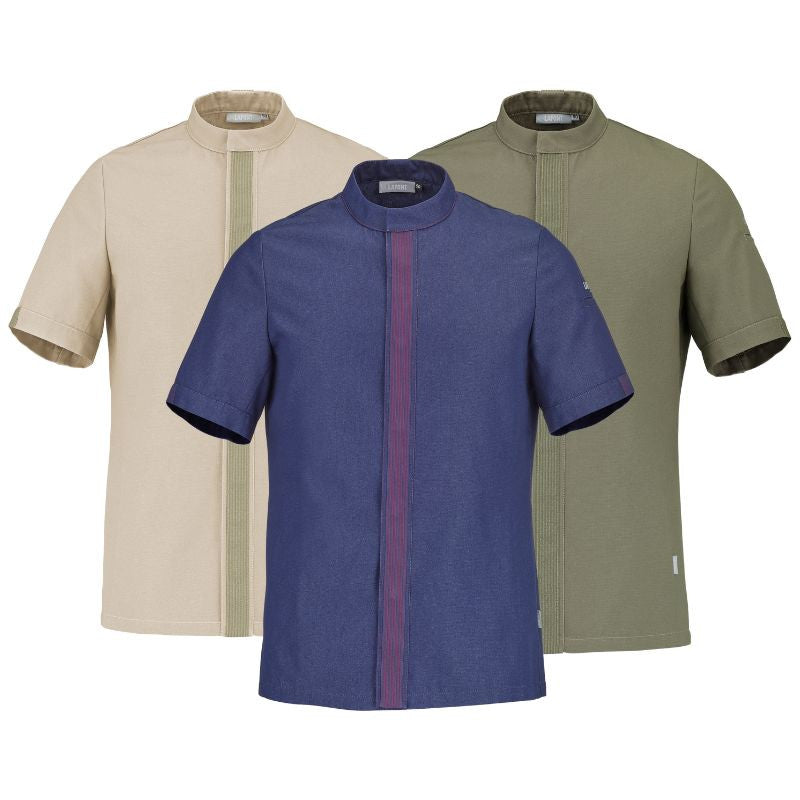 Veste de Cuisine Homme Gombo Manches courtes - LAFONT CUISINE