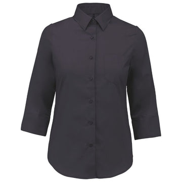 Chemise de Travail Femme Manches 3/4 anthracite