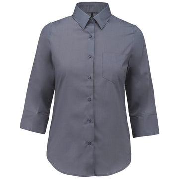 Chemise de Travail Femme Manches 3/4 gris