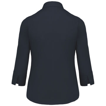 Chemise de Travail Femme Manches 3/4 bleu marine