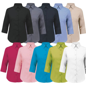 Chemise de Travail Femme Manches 3/4 - KARIBAN