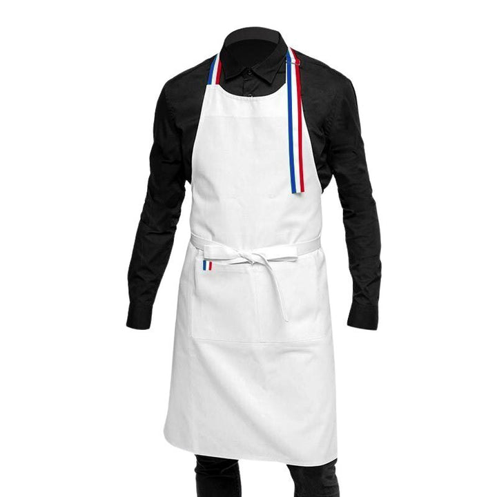 Tablier à Bavette France Blanc - MANELLI