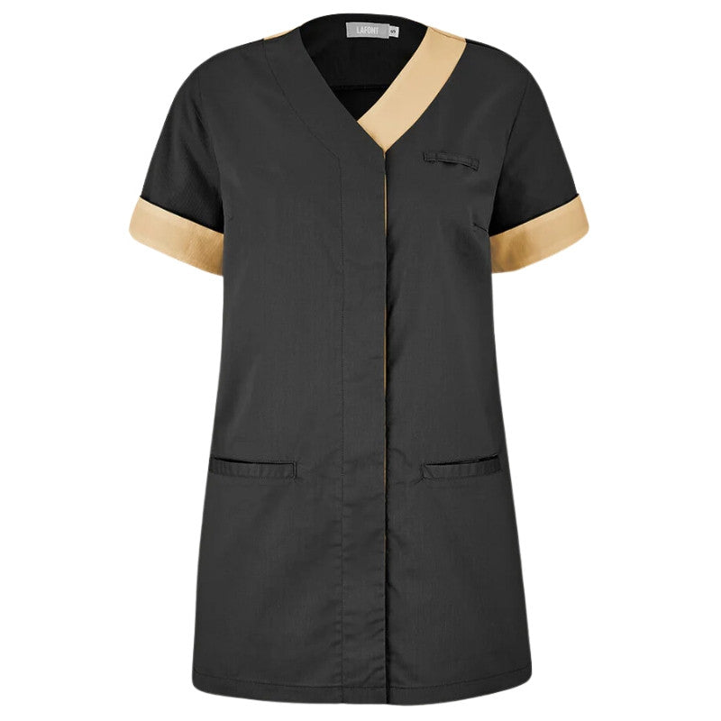 Tunique Esthéticienne Courte Femme Noir face