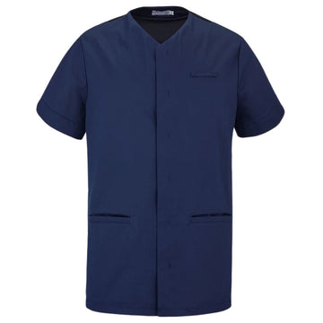 Tunique Medicale Homme Bleu face