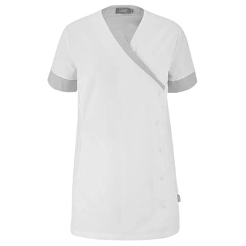 Tunique Medicale Femme Courte Blanc face