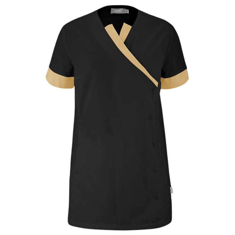 Tunique Medicale Femme Courte Noir face