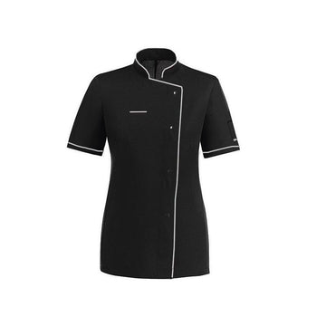 Veste de cuisine femme respirante liseré blanc