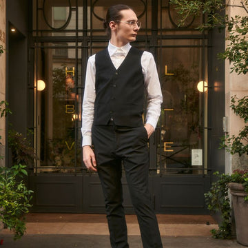 Gilet de service bleu marine lafont-service