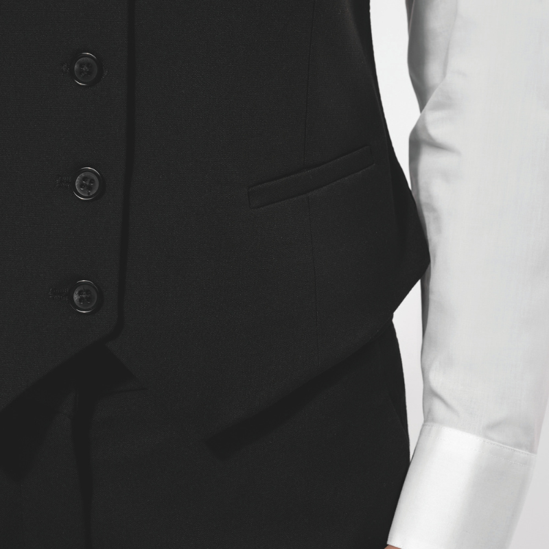 Gilet de Service Femme Noir - KARIBAN