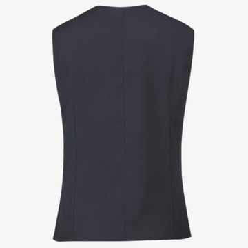 Dos gilet de service femme bleu marine 
