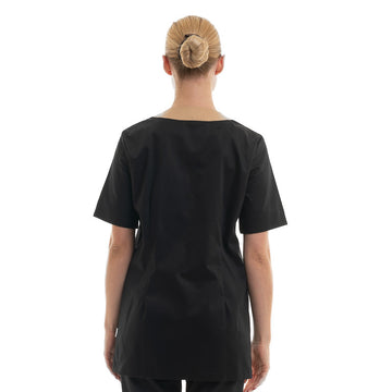 Tunique Esthéticienne Femme Manches Courtes Souplesse – LAFONT SANTE dos