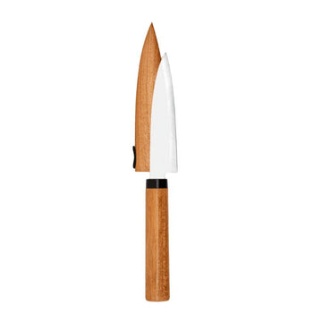 Couteau à Fruits avec Fourreau en Bois - KAI