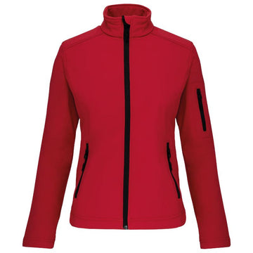 Veste de Travail Femme Softshell Rouge - KARIBAN
