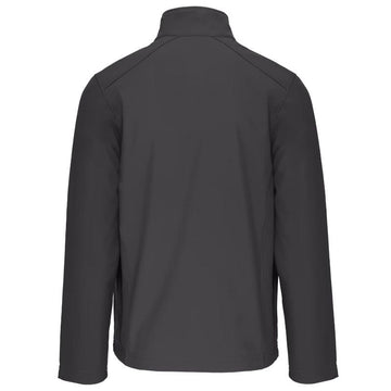 Dos Veste de Travail Homme Softshell Gris Foncé - KARIBAN