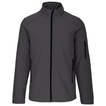 Veste de Travail Homme Softshell Gris Foncé - KARIBAN