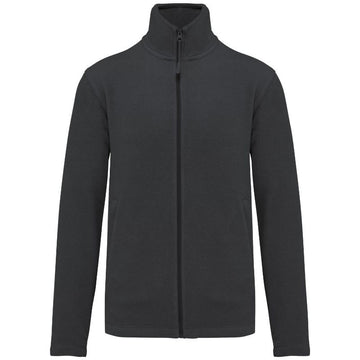 Veste de Travail Homme Micropolaire Zippée Gris Foncé - KARIBAN