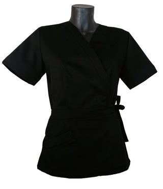 Student Beautician's Blouse, Wrap Style - MANELLI
