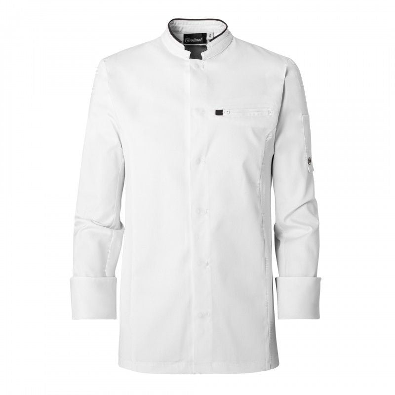 Veste de Cuisine Homme Crush Blanc et Noir - MOLINEL