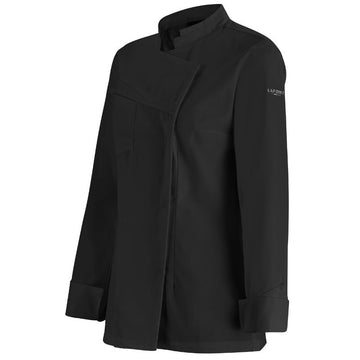 Veste de Cuisine Nutmeg 2 Noir Manches Longues