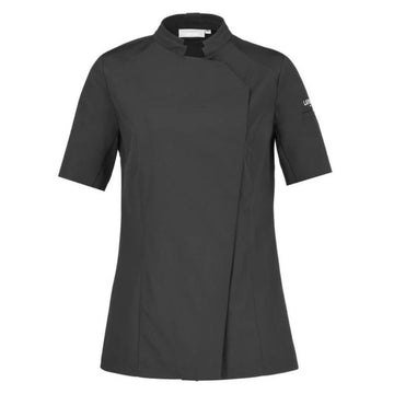 Veste de Cuisine Femme Manches Courtes Nutmeg2 - noire