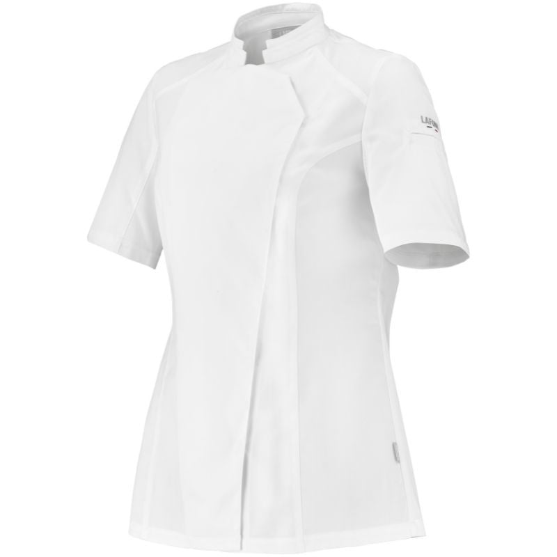 Veste de Cuisine Femme Manches Courtes Nutmeg2 - blanche