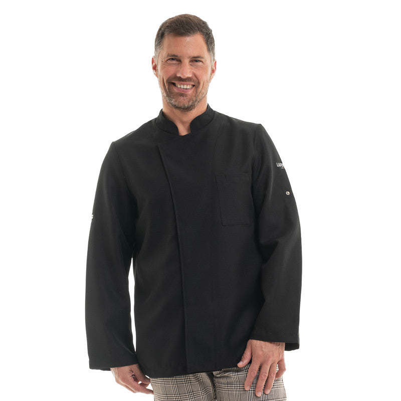 Veste de Cuisine Homme Cabus Manches Longues Noir - LAFONT CUISINE