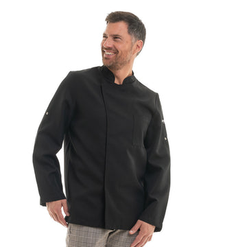 Veste de Cuisine Homme Cabus Manches Longues Noir - LAFONT CUISINE