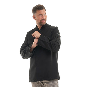 Veste de Cuisine Homme Cabus Manches Longues Noir - LAFONT CUISINE