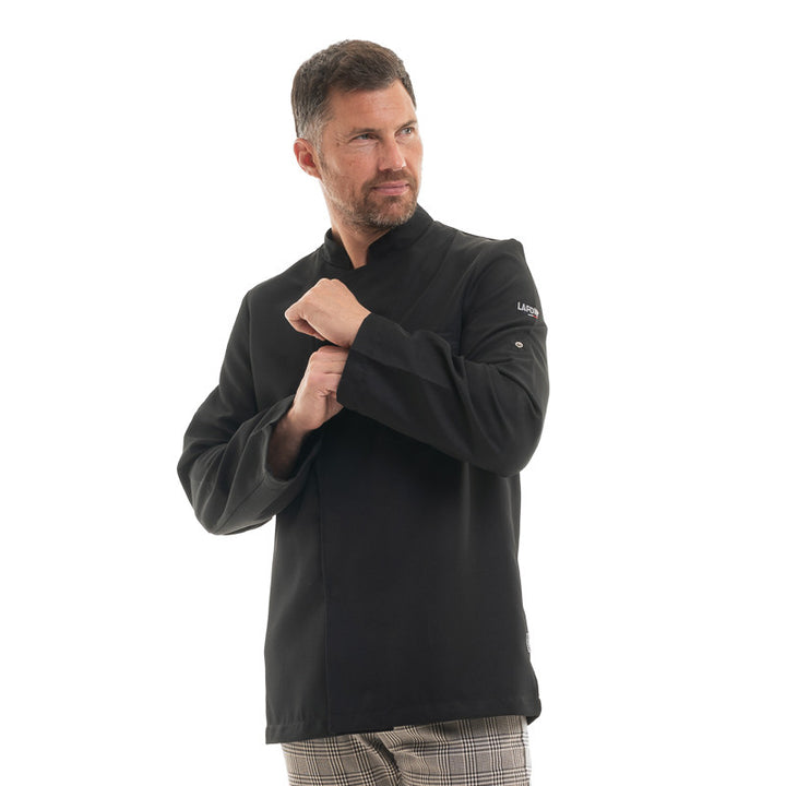Veste de Cuisine Homme Cabus Manches Longues Noir - LAFONT CUISINE