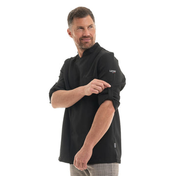 Veste de Cuisine Homme Cabus Manches Longues Noir - LAFONT CUISINE