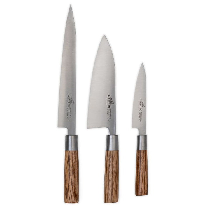 Trousse 3 Couteaux Japonais Acier Inoxydable - SABATIER