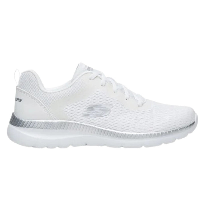 Baskets de Travail Femme Blanc Bountiful Quick Path - SKECHERS profil