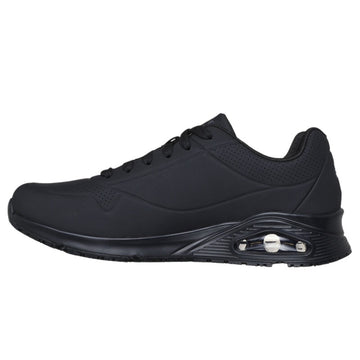 Baskets de Travail Homme Work Relaxed Fit Uno SR Sutal - SKECHERS modèle noir profil gauche