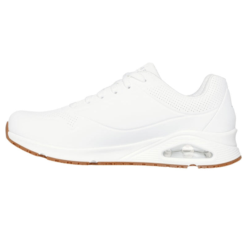 Baskets de Travail Homme Work Relaxed Fit Uno SR Sutal - SKECHERS modèle blanc profil gauche