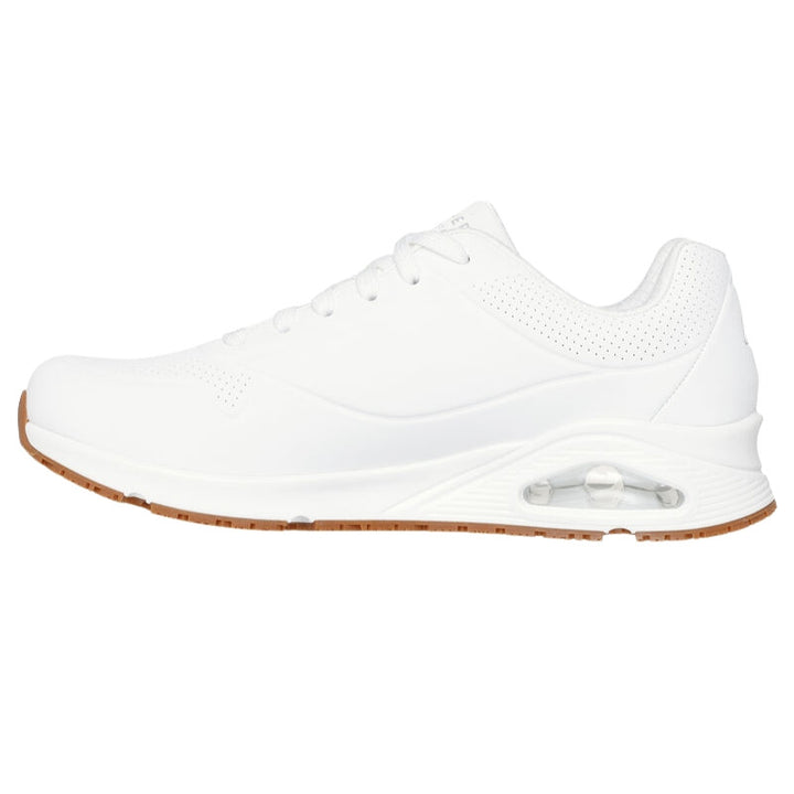 Baskets de Travail Homme Work Relaxed Fit Uno SR Sutal - SKECHERS modèle blanc profil gauche