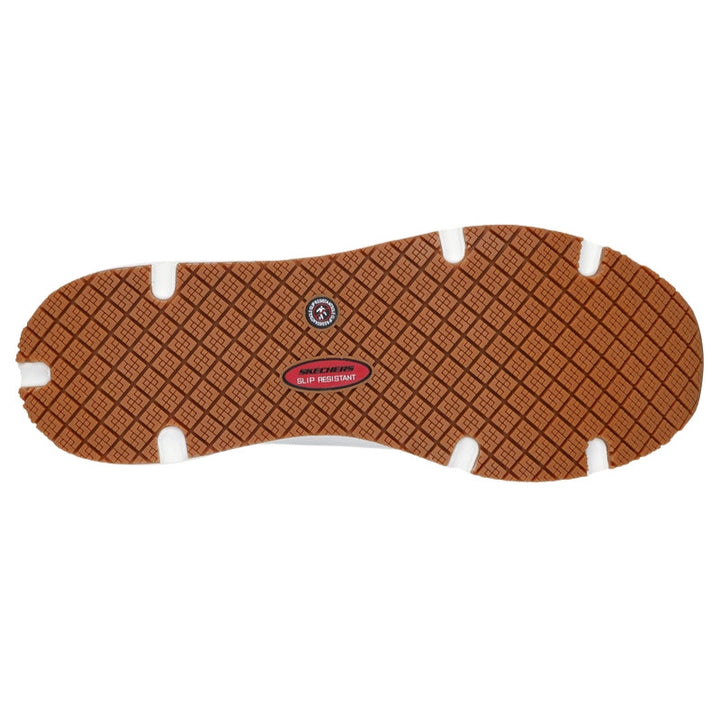 Baskets de Travail Homme Work Relaxed Fit Uno SR Sutal - SKECHERS modèle blanc profil dessous
