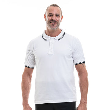 Polo Skipper Blanc et Bleu Marine - PAYPERWEAR