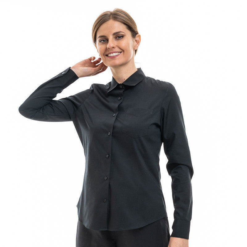 Chemisier de service femme noir toptex