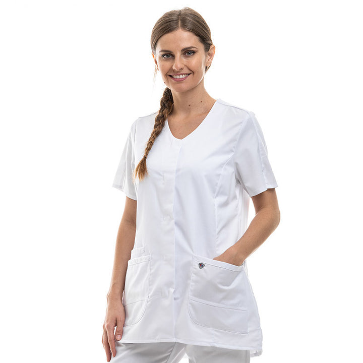 Blouse Médicale Mixte Stretch Blanc - BP® femme
